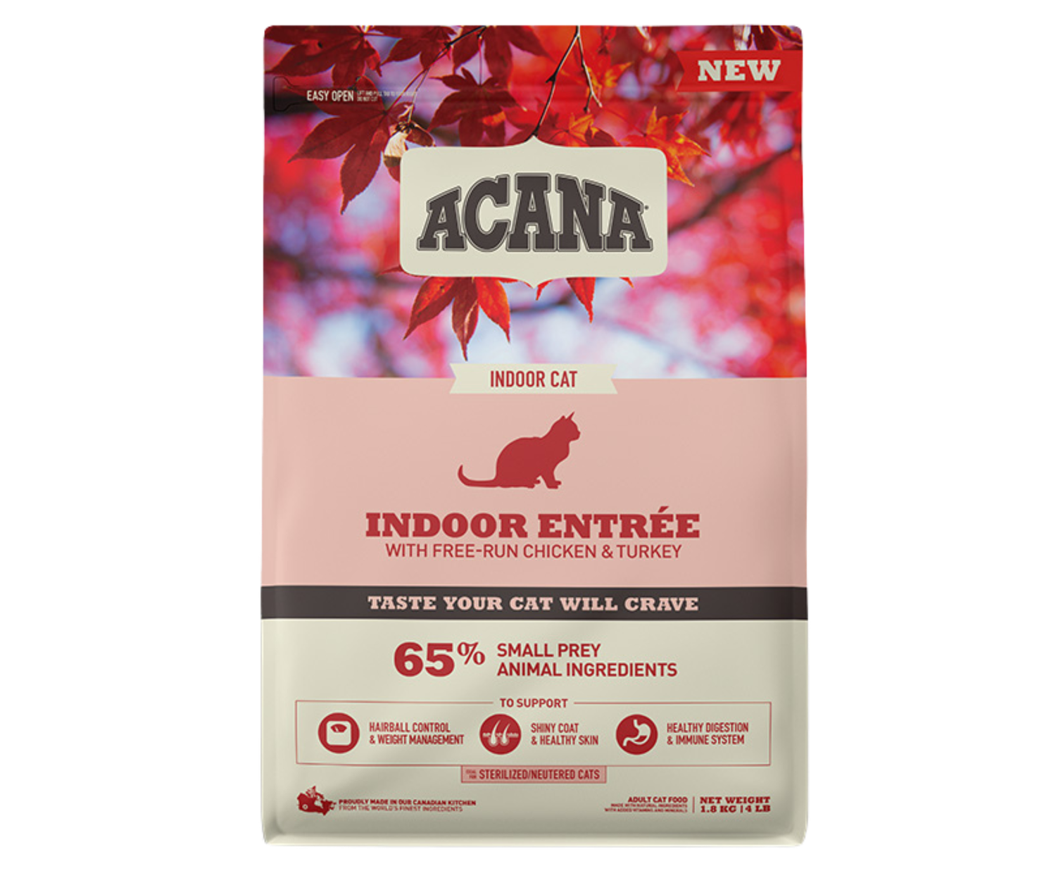Acana Cat - Indoor Entree, Weight: 1.8kg