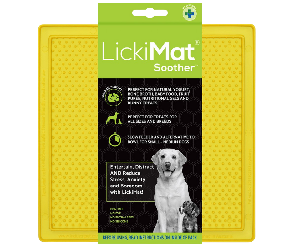 LickiMat - Classic Soother, Colour: Yellow