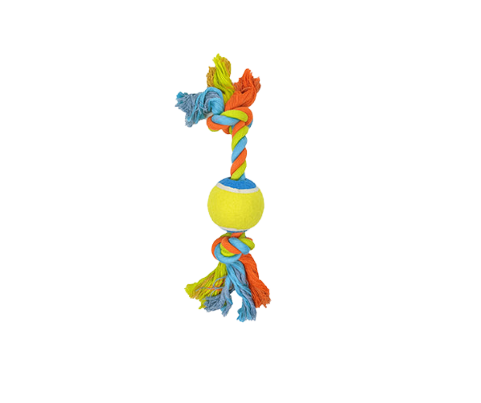 Rope Bone with Tennis Ball