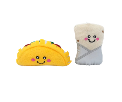 ZippyClaws NomNomz Burrito AndTaco 2pk