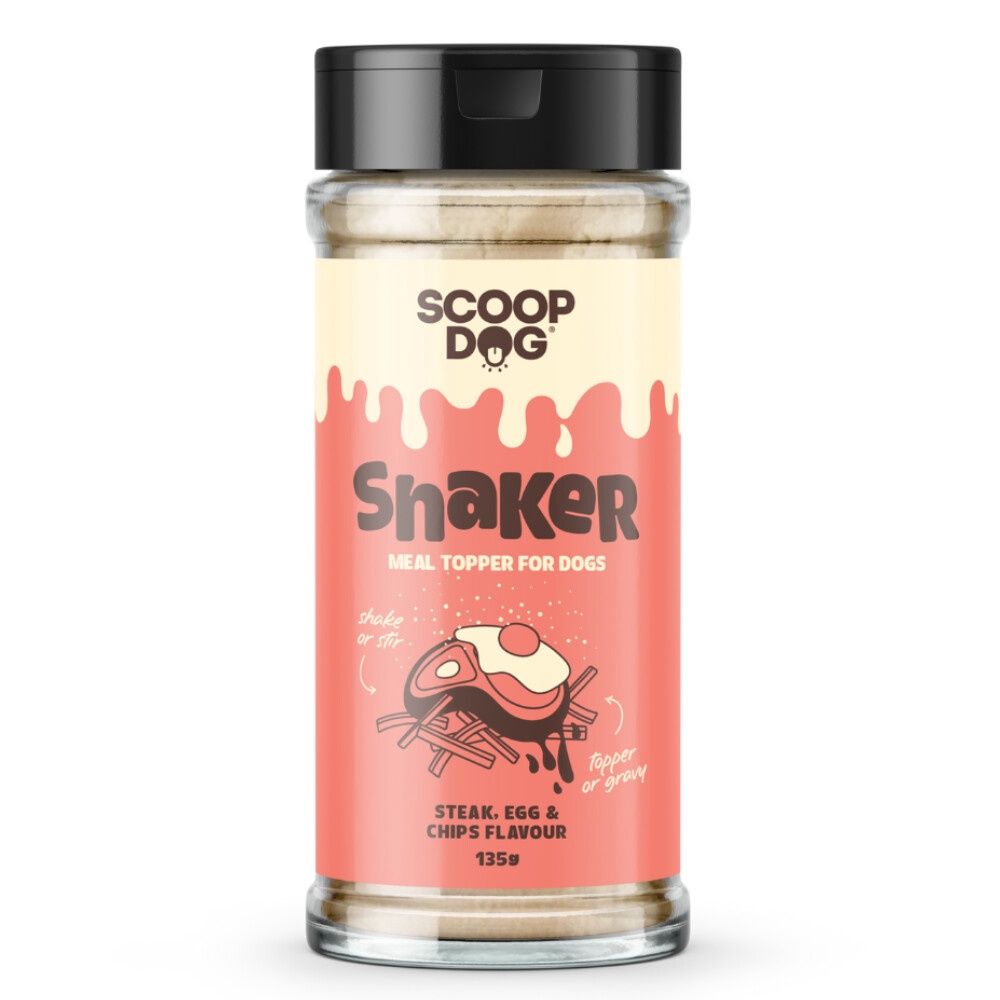 Scoop Dog Shaker, Flavour: Steak Eggs &amp; Chips
