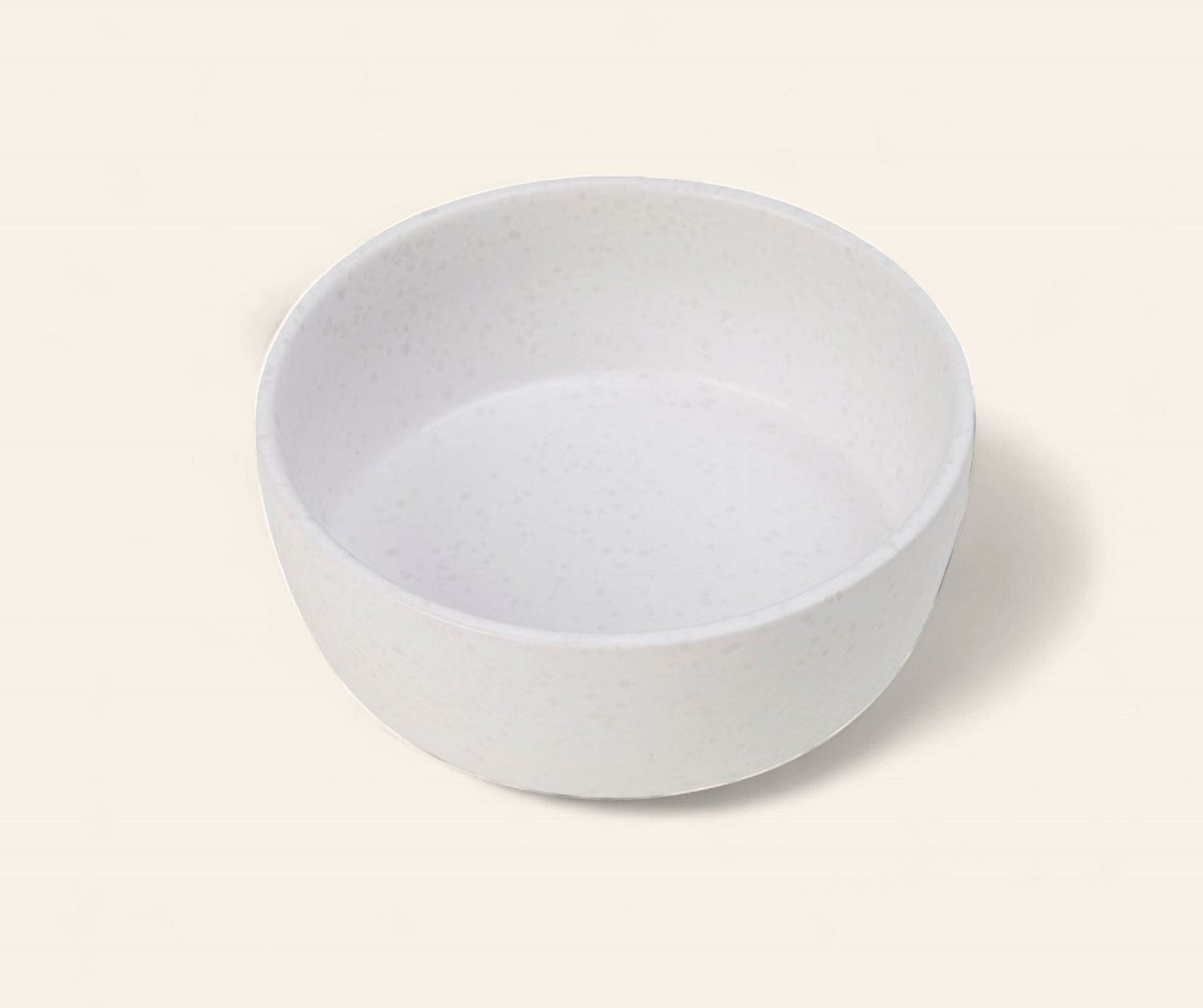 White Speckled Dog Bowl