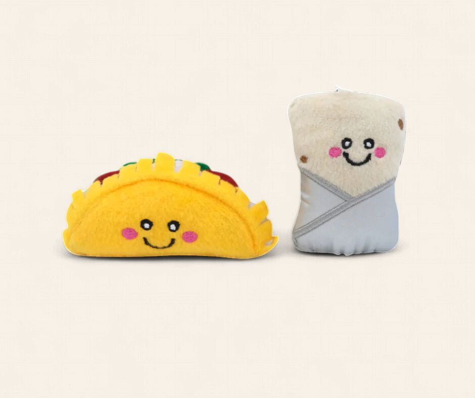 ZippyClaws NomNomz Burrito AndTaco 2pk