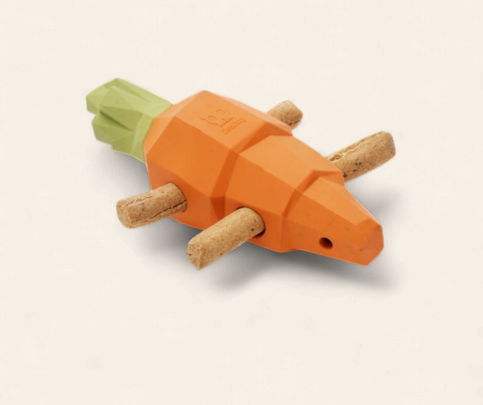 Super Veggiez Carrot Dog Toy
