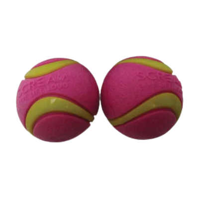 Scream Xtreme Elite Balls - 2Pk, Colour: Green/Pink, Size: Small