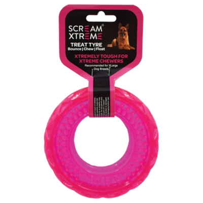 Scream Xtreme Treat Tyre, Colour: Pink, Size: Small