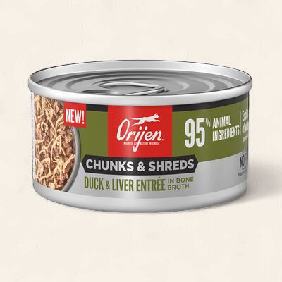 Orijen Cat Duck &amp; Liver Entree in Bone Broth