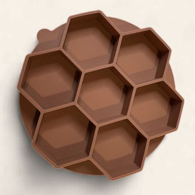 Slow Feeder Insert - Mocha Hexagon