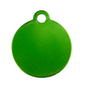 Pet Tag Green Circle