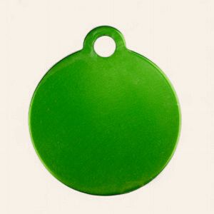 Pet Tag Green Circle