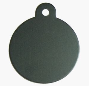 Pet Tag Black Circle