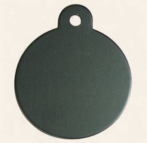 Pet Tag Black Circle