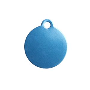 Pet Tag Turquoise Circle