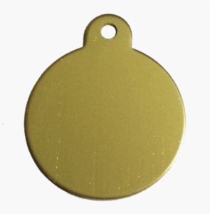 Pet Tag Gold Circle
