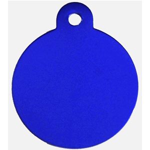 Pet Tag Blue Circle