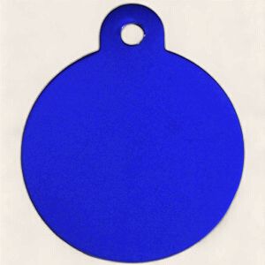 Pet Tag Blue Circle
