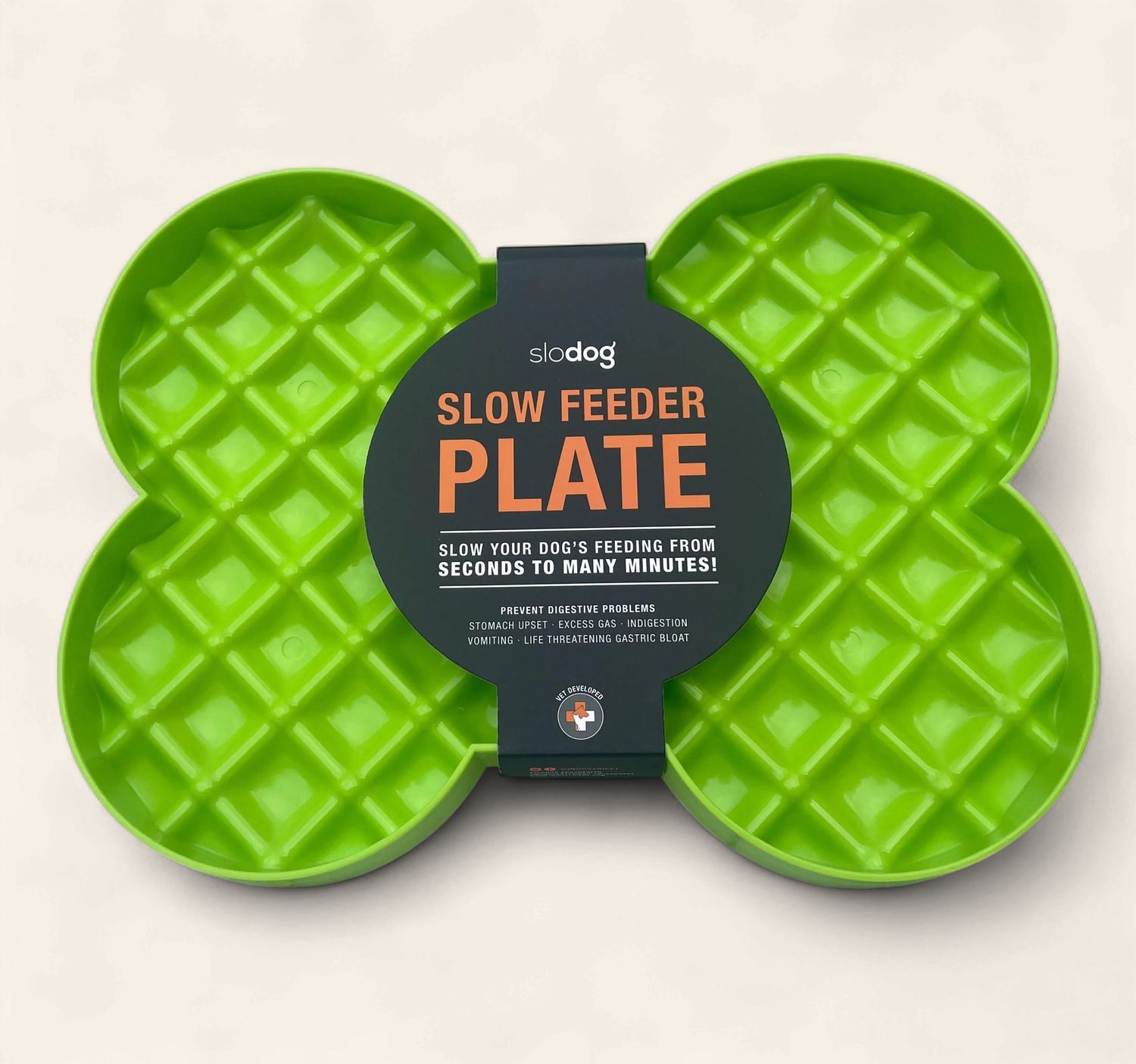 LickiMat - SloDog Feeder Plate, Colour: Green