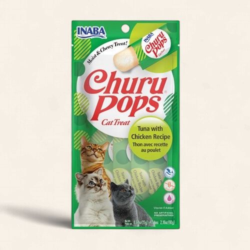 Inaba Churu - Pops Tuna with Chicken Cat Treats