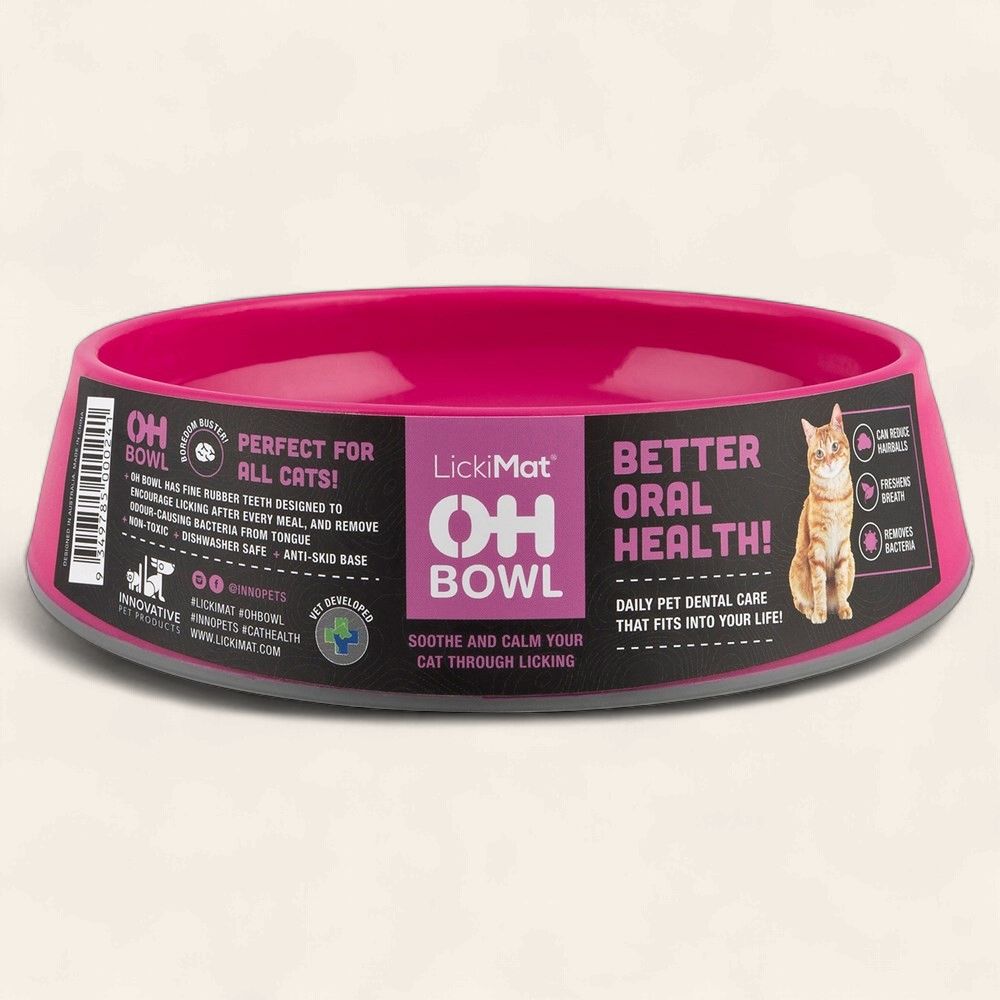 LickiMat - OH Cat Bowl, Colour: Pink