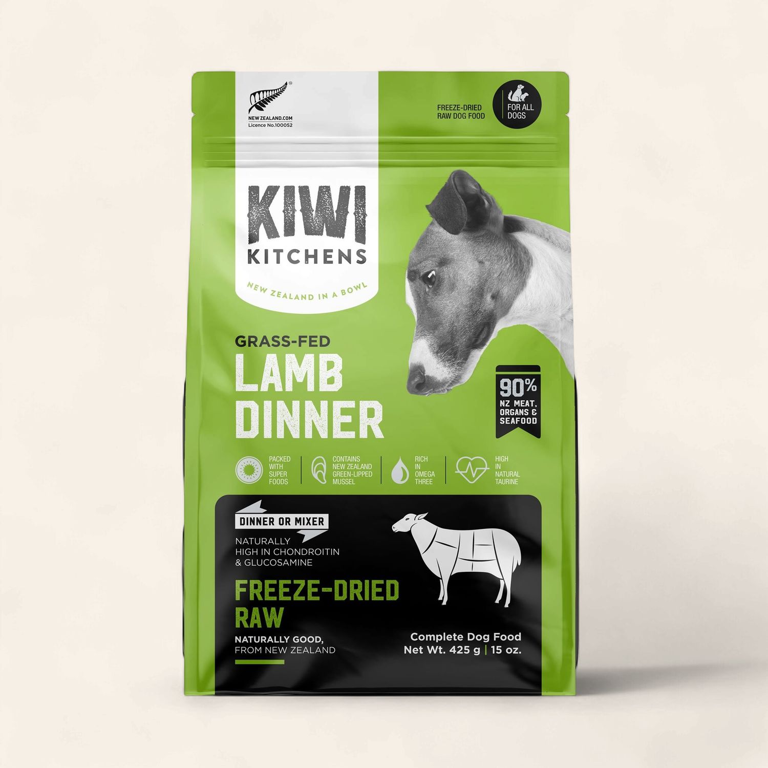 Kiwi Kitchen - Freeze Dried Lamb 425g