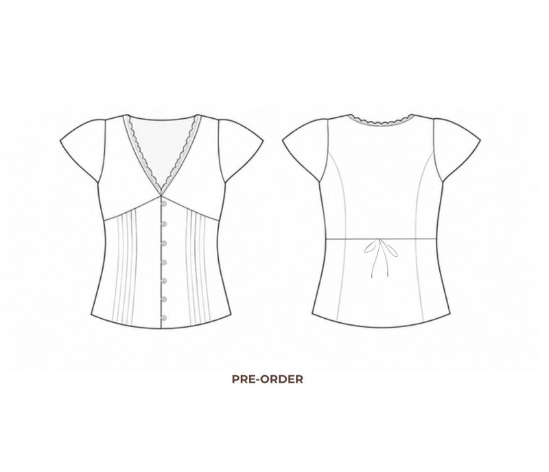 MILK LACE BLOUSE - Originally $90
