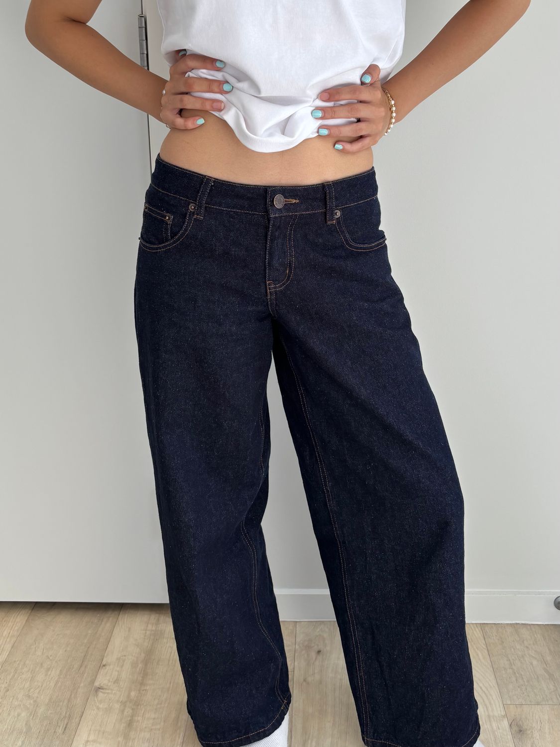 INDIGO LOW LOOSE JEAN - Originally $89.99