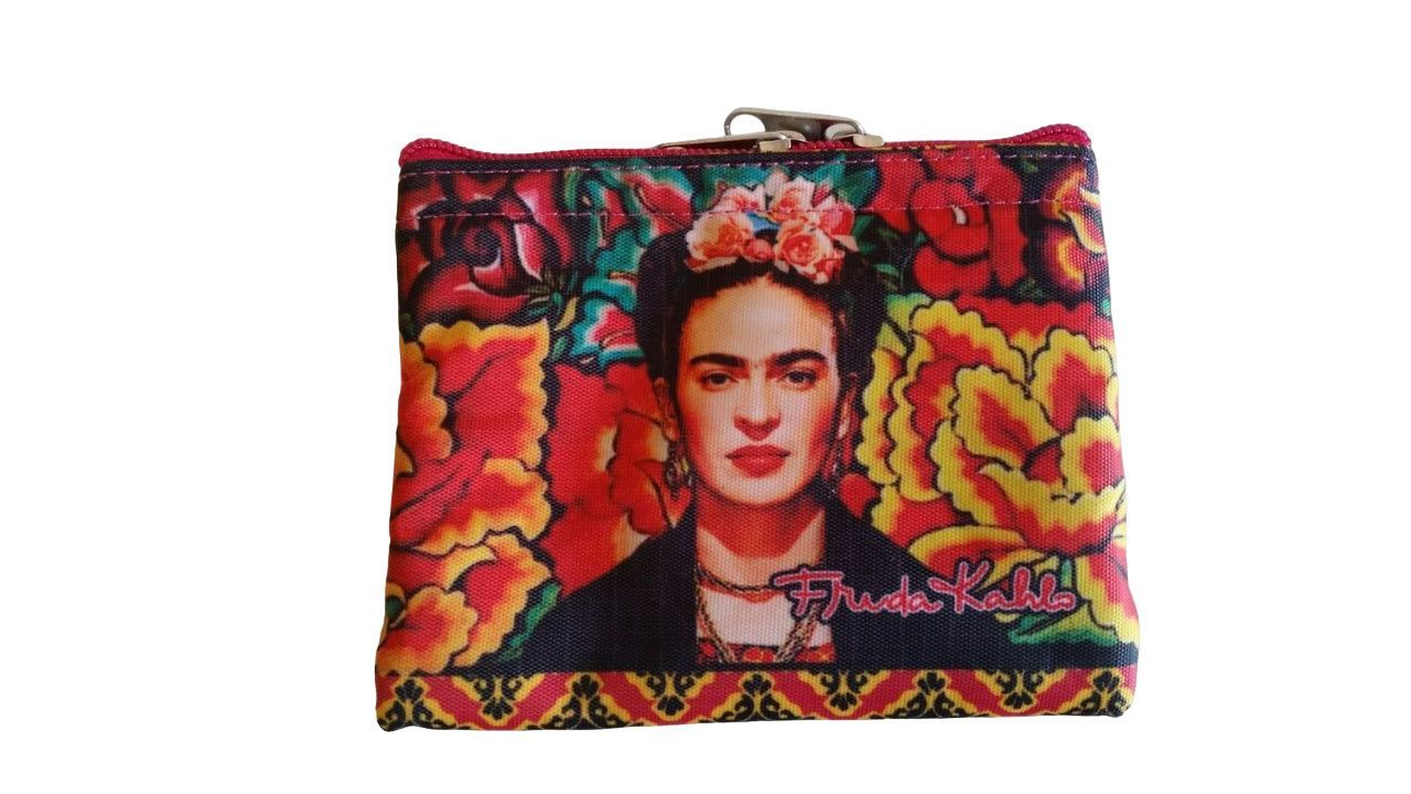 FRIDA KAHLO TECA COIN PURSE WITH ZIPPER