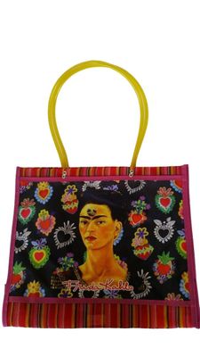 FRIDA KAHLO MESH MERCADO TOTE BAG FRIDA KAHLO MESH MERCADO TOTE BAG