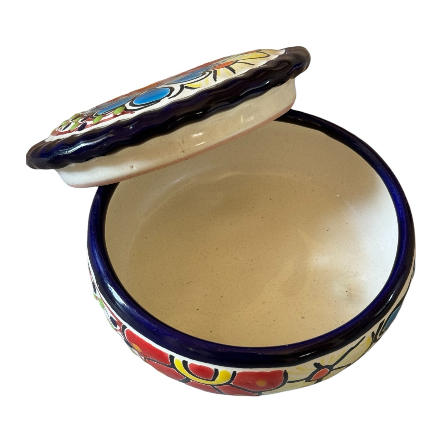 MEXICAN TALAVERA CERAMIC TRINKET JEWELLERY BOX