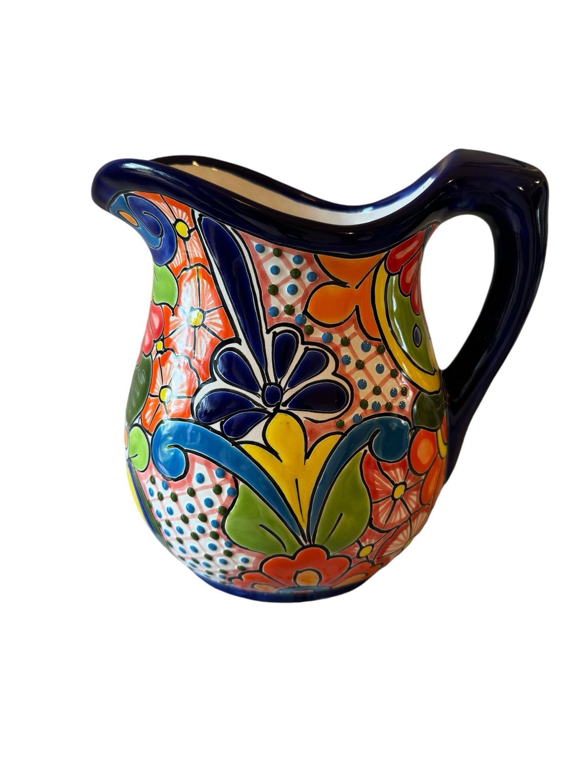 MEXICAN TALAVERA CERAMIC JUG 1.9 Litre