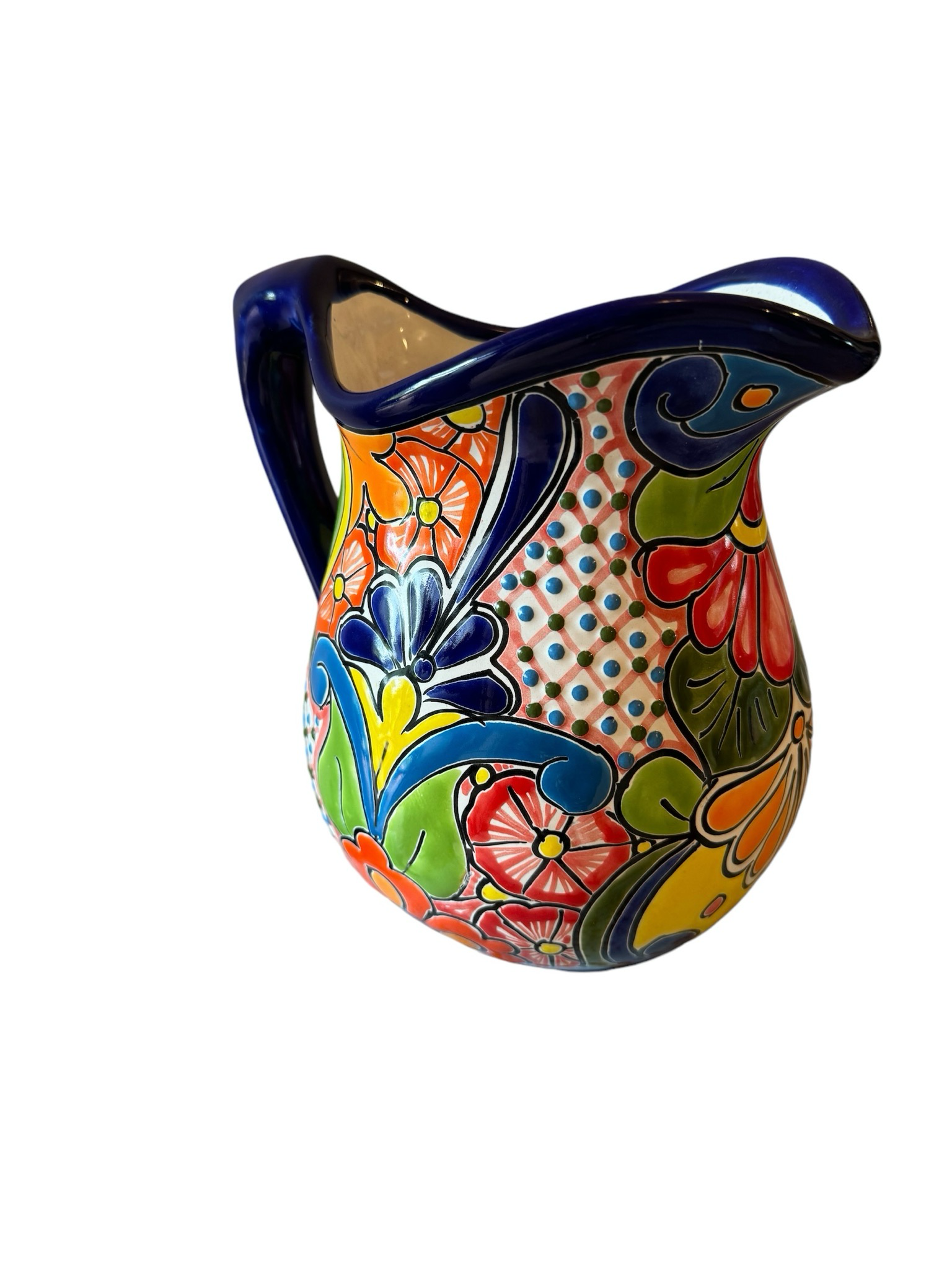 MEXICAN TALAVERA CERAMIC JUG 1.9 Litre