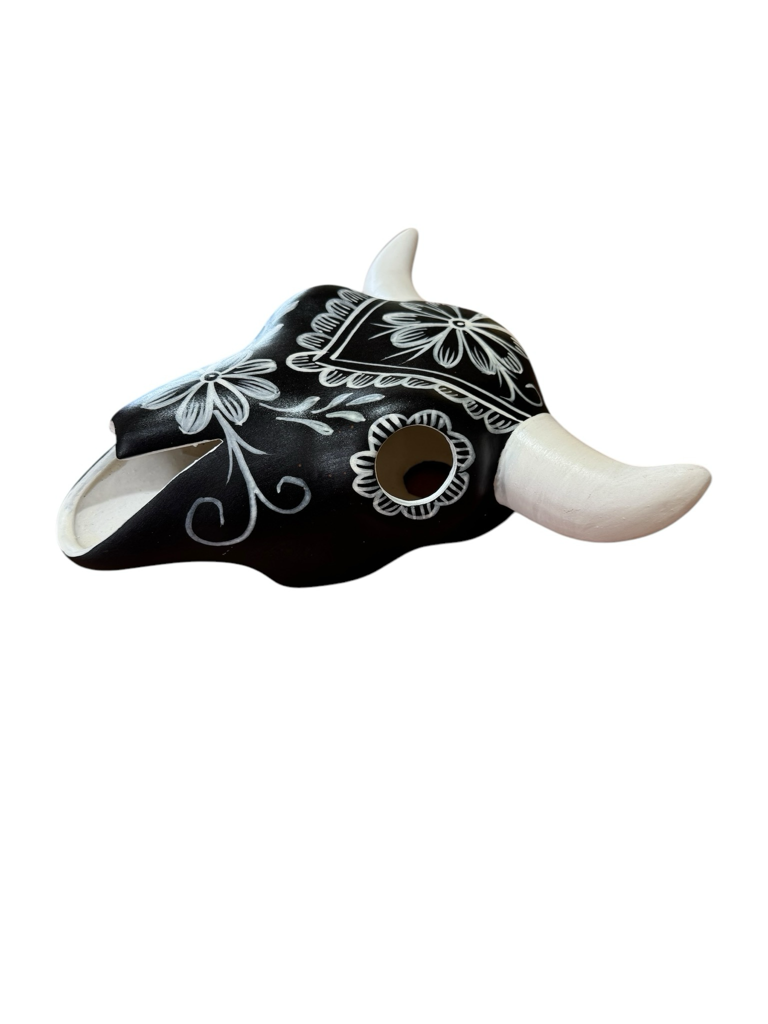 BULL HEAD Black with White
