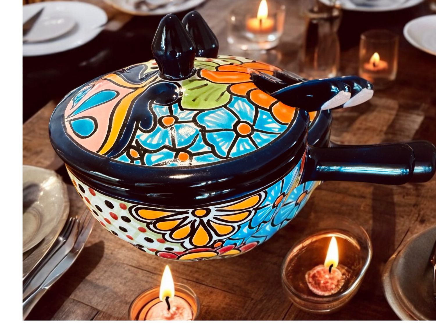 SAUCE BOAT with LID n SPOON