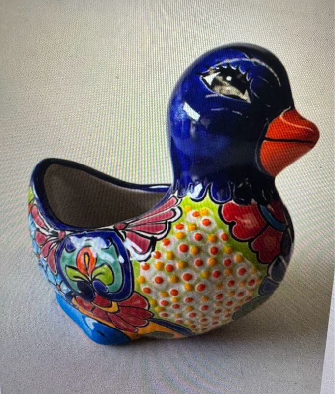 TALAVERA Duck Planter