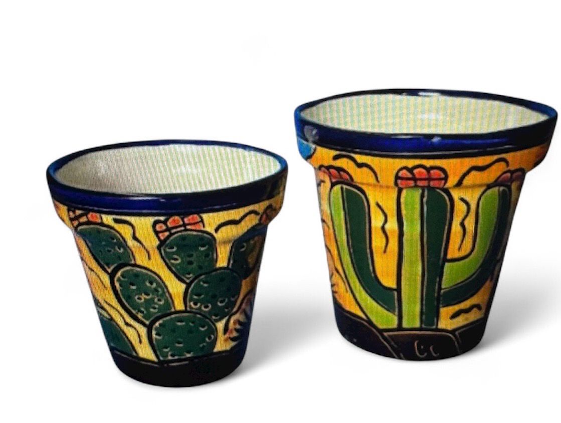 Desert TALAVERA Pots Set Of 2