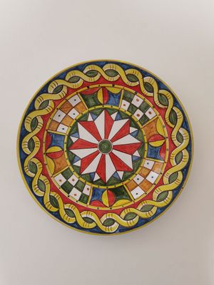 Piatto da servizio decoro siciliano moderno