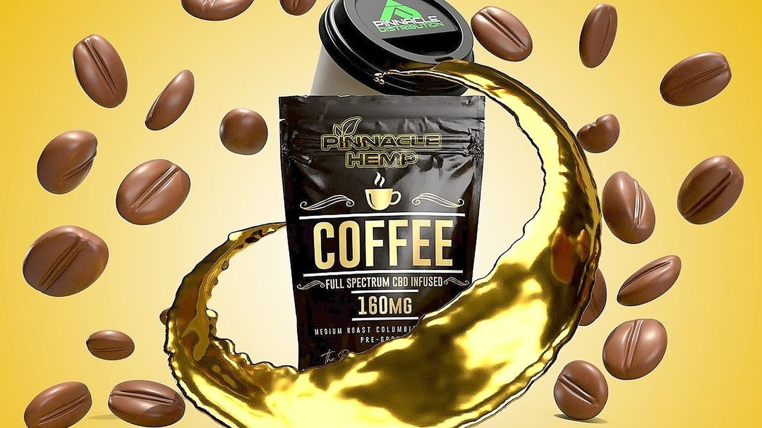 Pinnacle Hemp Coffee 160mg