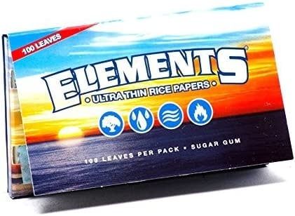 Elements Ultra Thin Rice Rolling Papers 1 1/2 size