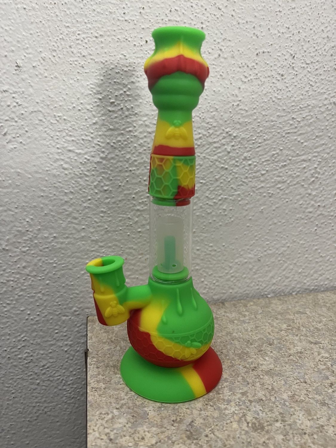 10 in Silicone Water Pipe W/ Perk