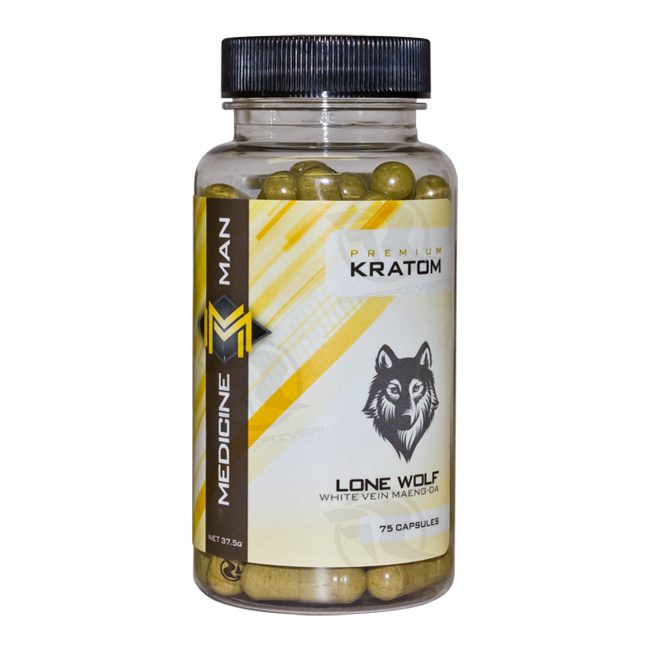 Medicine Man Kratom Lone Wolf 75 Caps