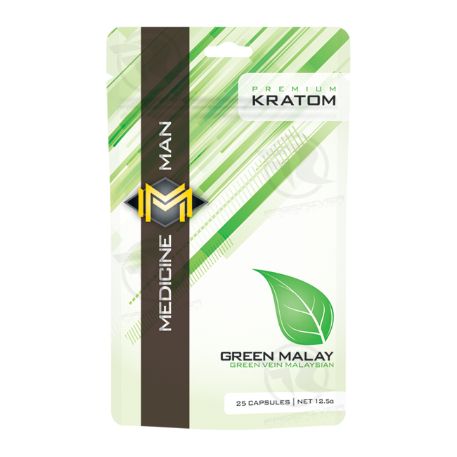 Medicine Man Kratom Green Malay 25 Caps