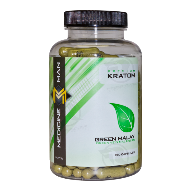 Medicine Man Kratom Green Malay 150 Caps