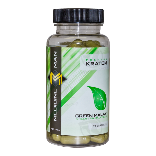 Medicine Man Kratom Green Malay 75 Caps