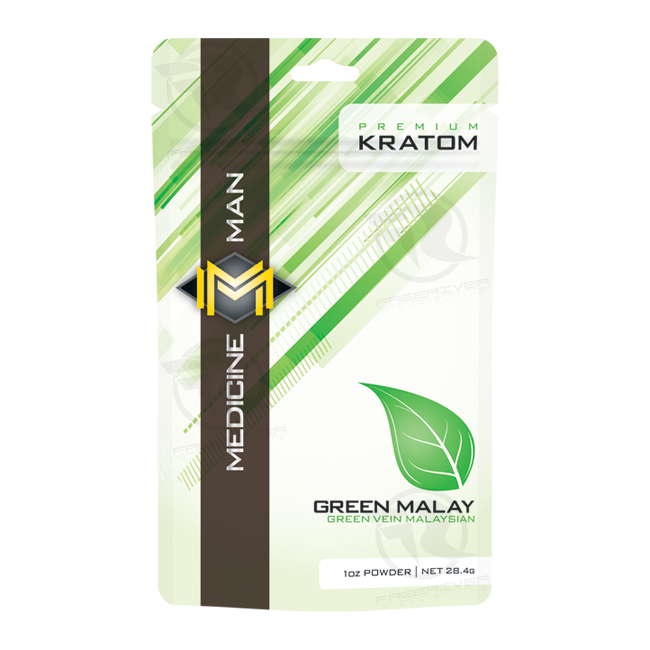 Medicine Man Kratom Green Malay 1oz Powder