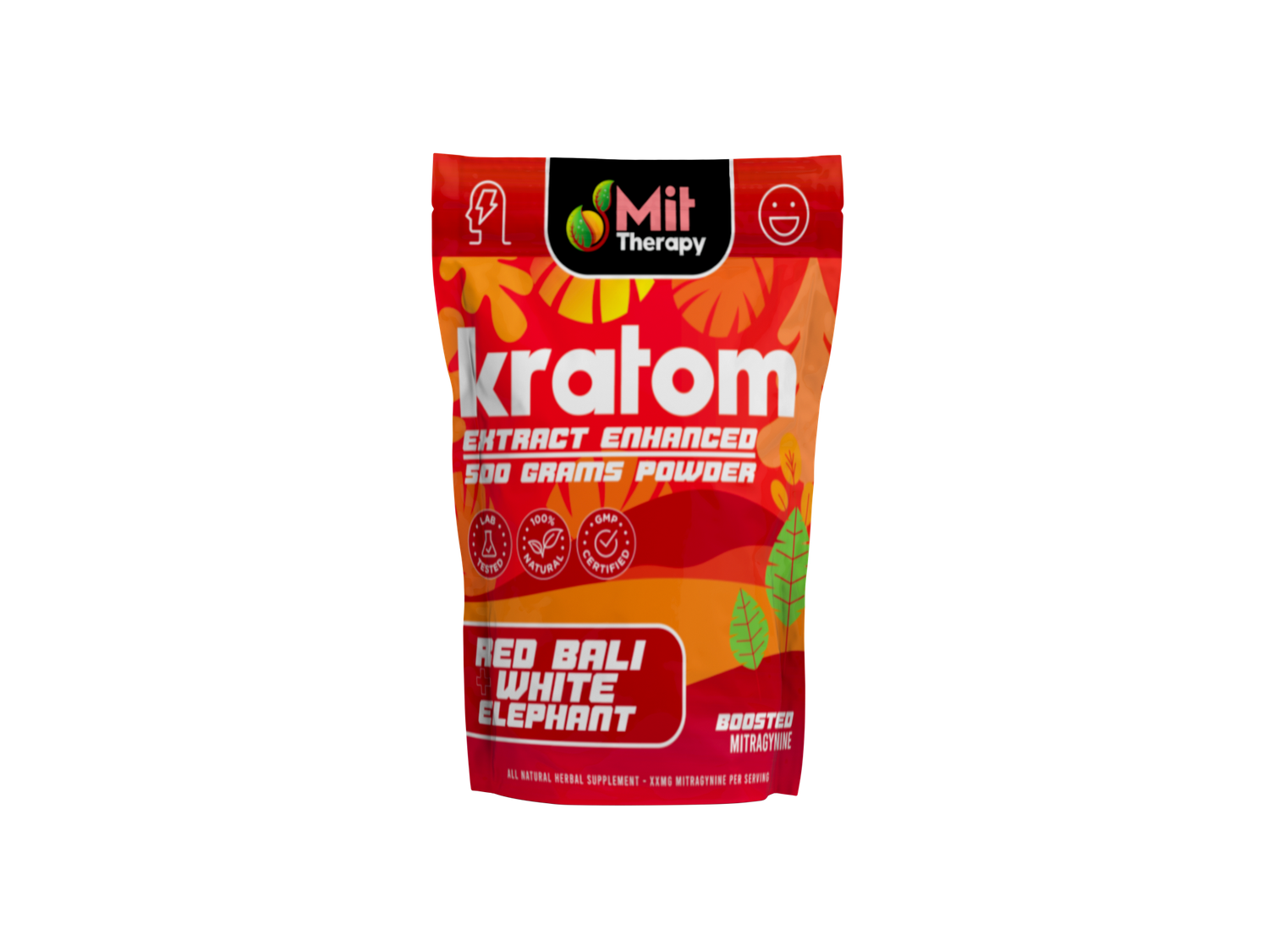 MIT Therapy Kratom Red Bali+White Elephant 90ct