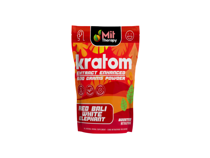MIT Therapy Kratom Red Bali+White Elephant 90ct