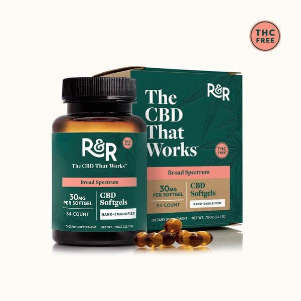 R+R medicinals 30mg 5pk softgels box
