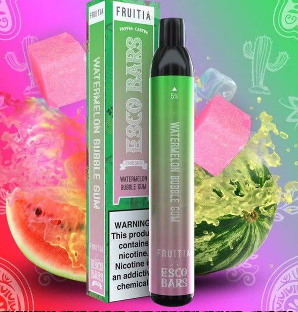 ESCO Bar X Fruitia Watermelon Bubble Gum  2500 puffs 5%
