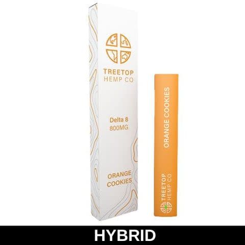TreeTop Hemp CO. 800MG Delta 8 Orange Cookies Disposable