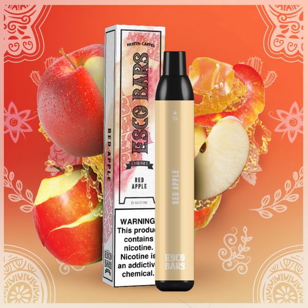ESCO Bar 2500 Red Apple 5% box